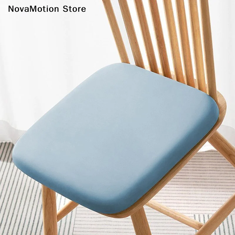 Memory Foam Ice Silk Elastic Fabric Seat Cushion Car Seat Pad Soft Office Chair Pad For Long Sitting Lumbar Support Pain Relief