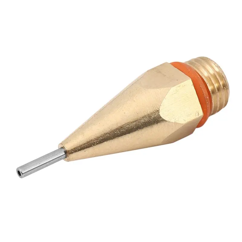 A74E-4Pcs 1Mm Aperture Diameter Hot Melt Glue Nozzle 1.0X40mm Copper Nozzle With Nozzle Wrench Interchangeable Nozzle Parts