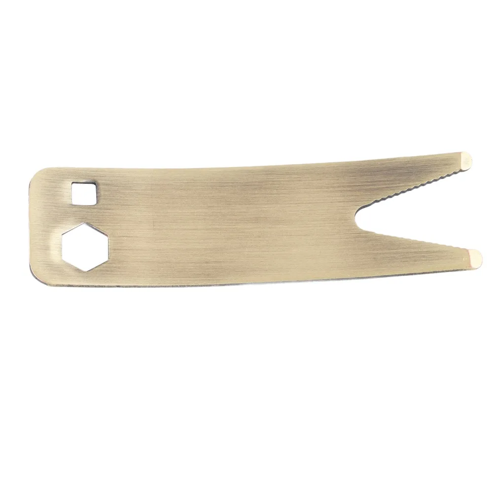 Durable Metal Guitar Spanner Wrench Bronze Color Bass Spanner Wrench Multifunctional Guitar Tool For Guitar Maintenance