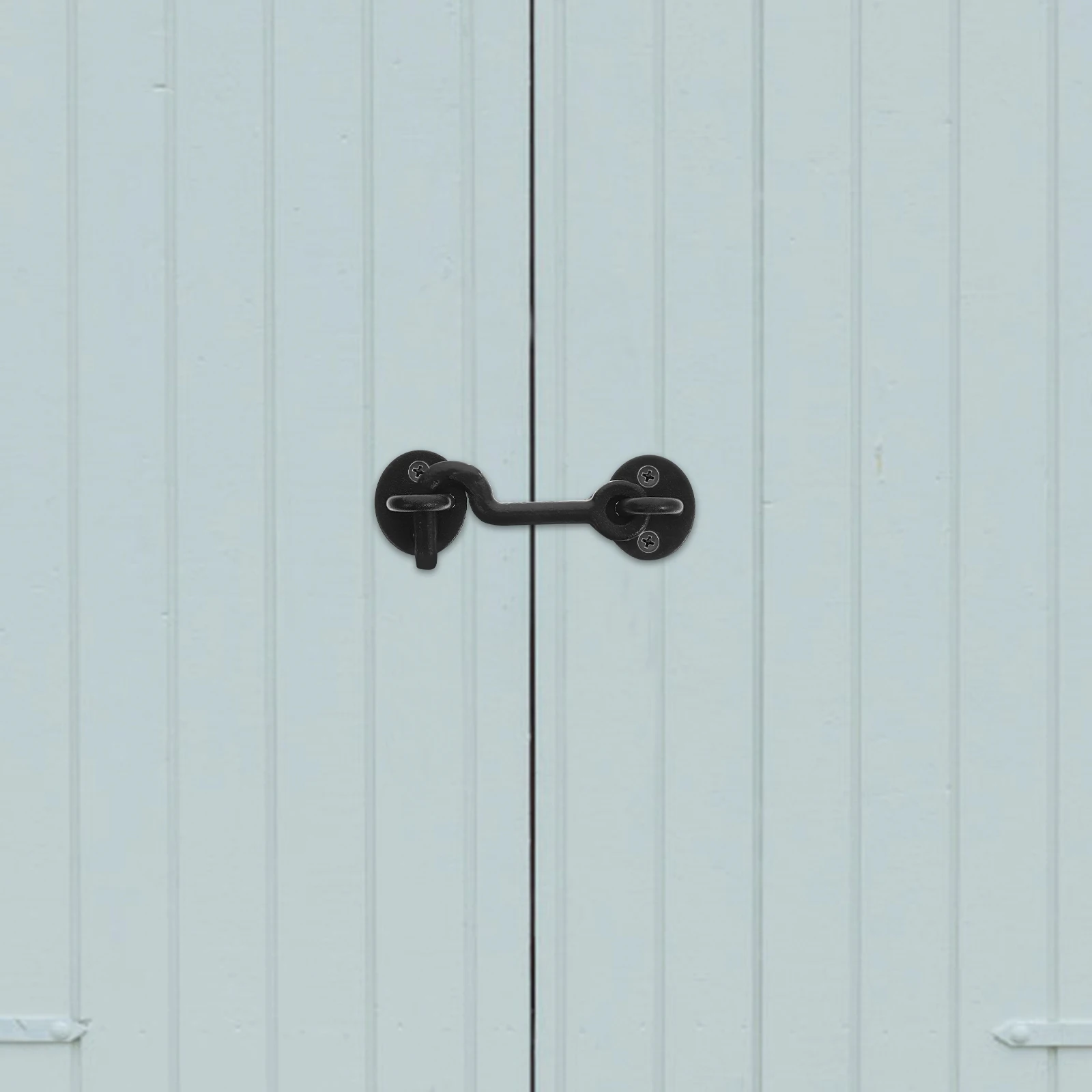 

1 set Cast Iron Wind Hook Rust Resistant Heavy Duty Wall Mount For Door Gate Window Latch Hardware Fixtures Holders