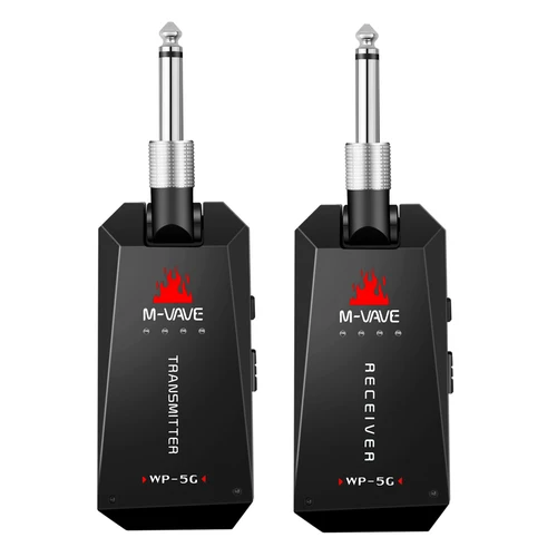 Imagen 1 del producto M-VAVE WP-5G 5,8G sistema de guitarra inalámbrico transmisor de Audio recargable receptor amplificador de guitarra accesorio de guitarra Cable tipo C