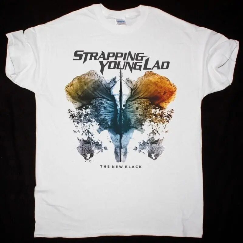 STRAPPING YOUNG LAD THE NEW BLACK NEW WHITE T-SHIRT