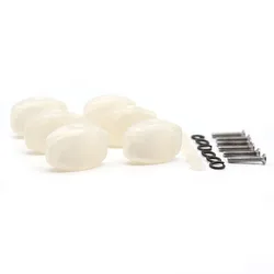 6pcs Guitar Tuning Key Guitar Tuners Machine Head Buttons oblong Buttons for Electric Guitar Parts White Pearl /Brown