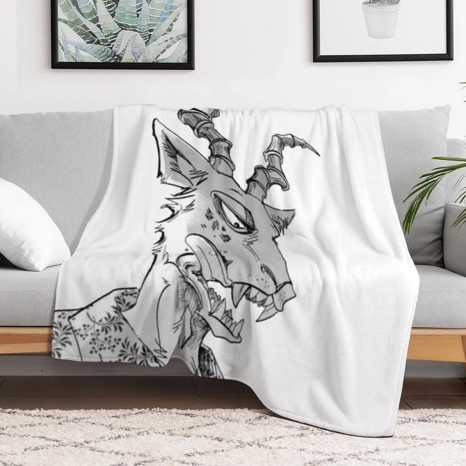 Beastars Melon Throw Blanket Heavy Soft Plaid Large Blankets