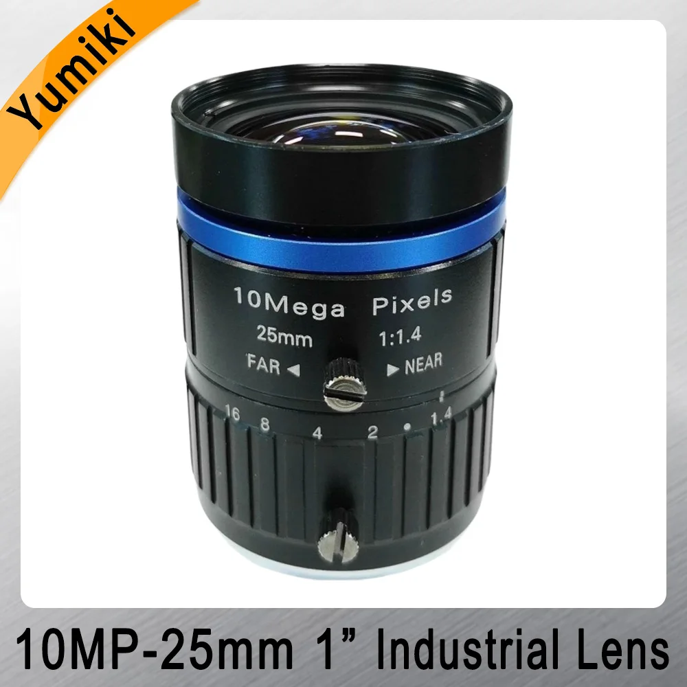 

10MP HD Machine Vision Industrial Camera FA Lens C Port 25mm 1-Inch Road Monitoring Snapshot Lens