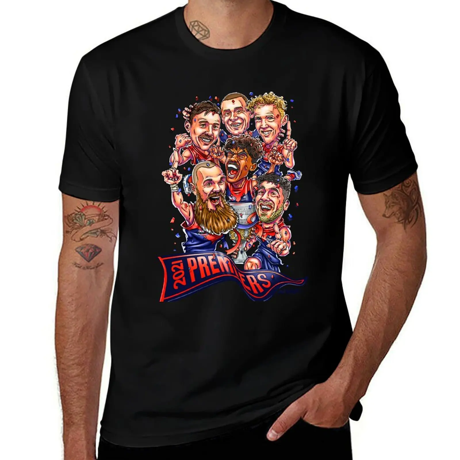 Melbourne Demons 2021 Premiership - Unique Artwork - Gawn, Petracca, Lever, Pickett and Oliver T-Shirt