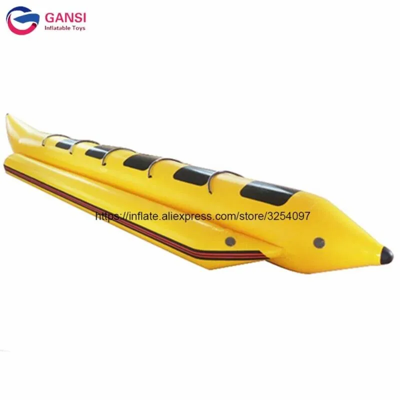 

5 Persons Durable Towable Fly Fish Boat,Ocean Rider Inflatable Flying Fish Banana Boat For Adults