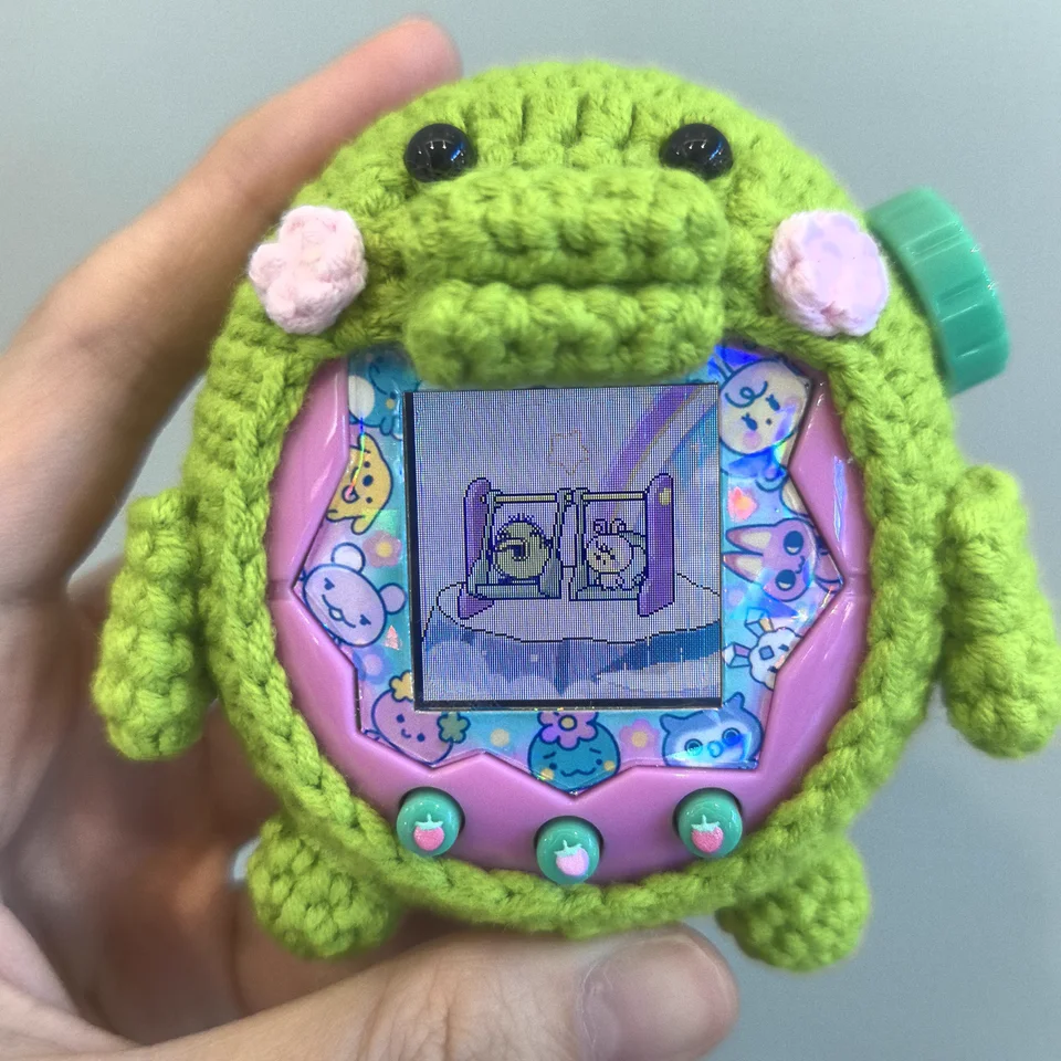 Handgewebte Tamagotchi Paradise Kuchipatchi Mametchi Schutzhülle Cartoon Paradise Garn Schutzhülle Zubehör