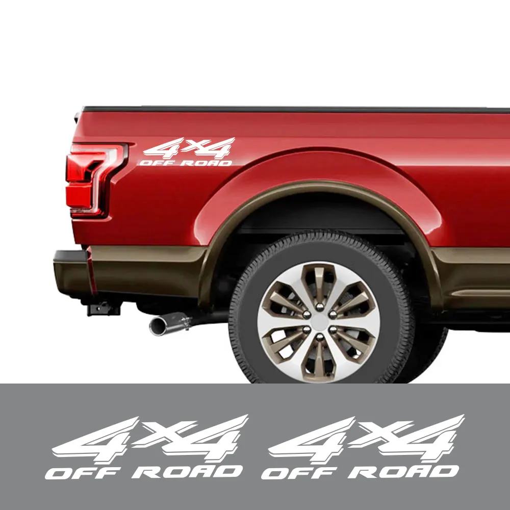 Doordash 4x4 Off Road Car Rear Trunk Side Decals for Ford F Series F150 250 350 Pickup Body Sticker Truck Vinyl Auto Decor