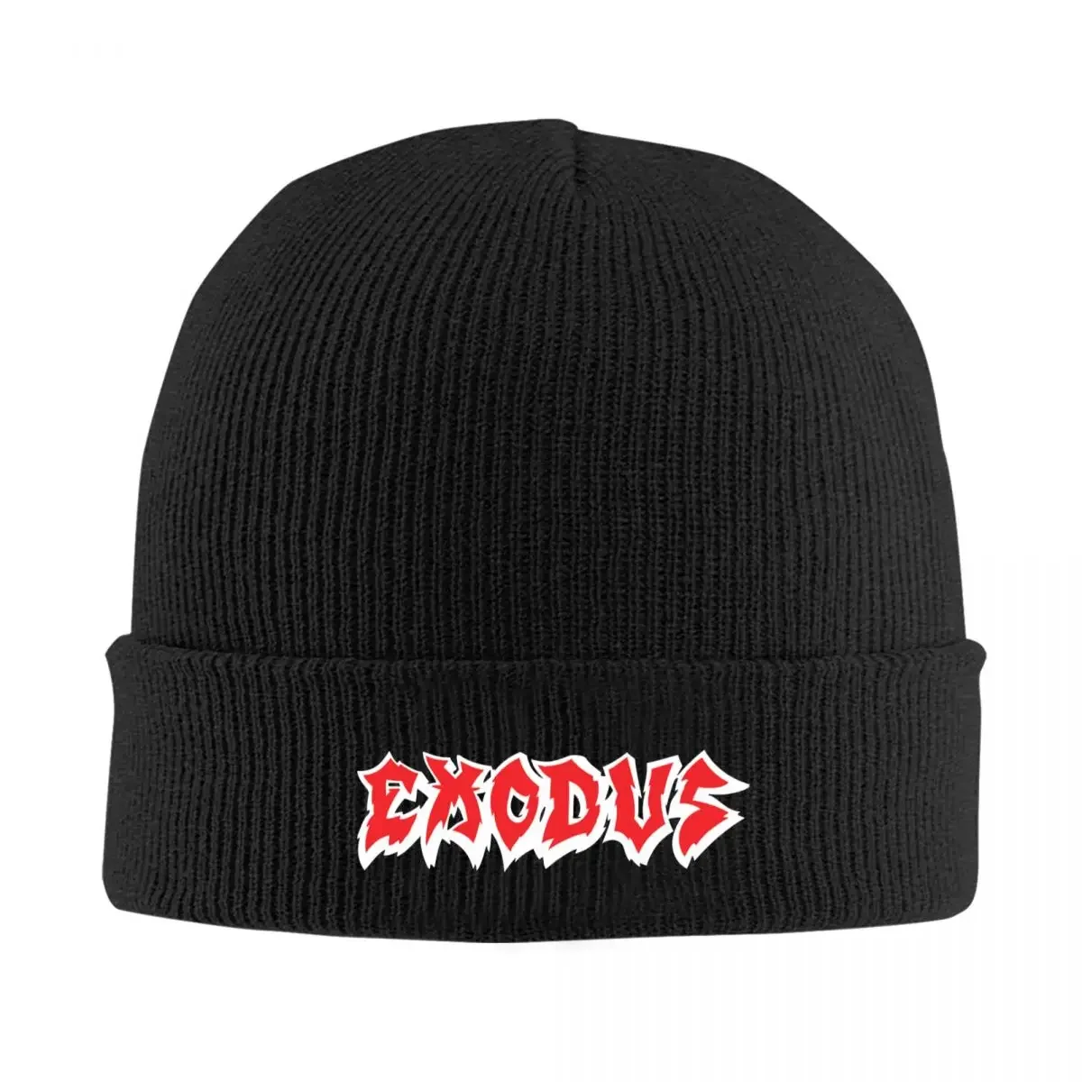 Thrash Style Exodus Band Beanie Hats Y2K Cool Caps Men Women Outdoor Knit Hat Autumn Custom Warm Beanie Hat