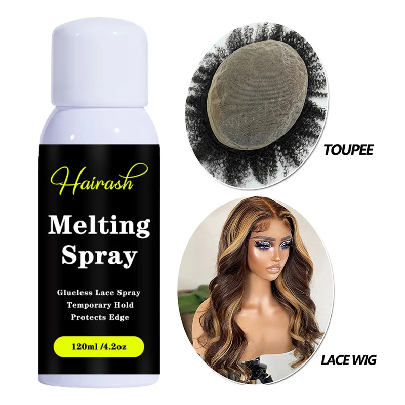 Lace Melting Spray Waterproof Customized Labels Strong Hold Hair Glue For Lace Front Wigs