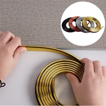 2023 جديد U-شكل حافة النطاقات خزانة سطح المكتب حافة النطاقات الزخرفية قطاع بولي كلوريد الفينيل الخشب الأثاث حامي غطاء ديكور المنزل