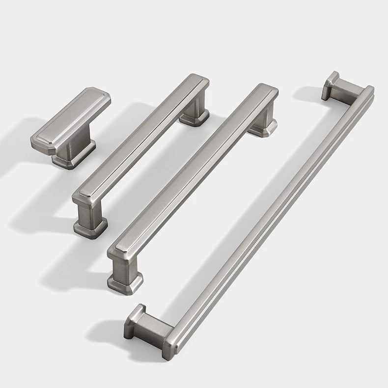 Silver Cabinet Handles Kitchen Cabinet Storage Drawer Knobs Dressers Closet Wardrobe Furniture Handle Cabinet Door Hardware