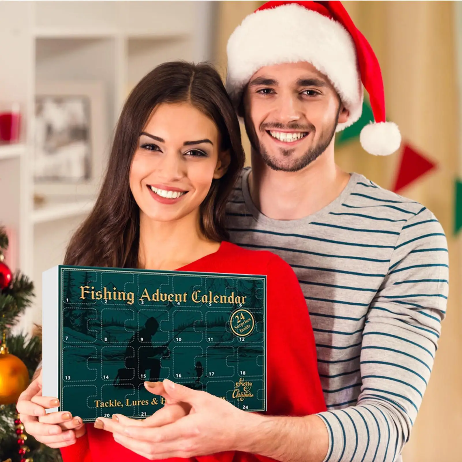 تقويم الصيد مجيء 24 يوم 2025 هدايا الحفلات علف الاسماك عيد الميلاد مجيء طعم الاسماك التقويم للبنين صديقها زوج الأب #3