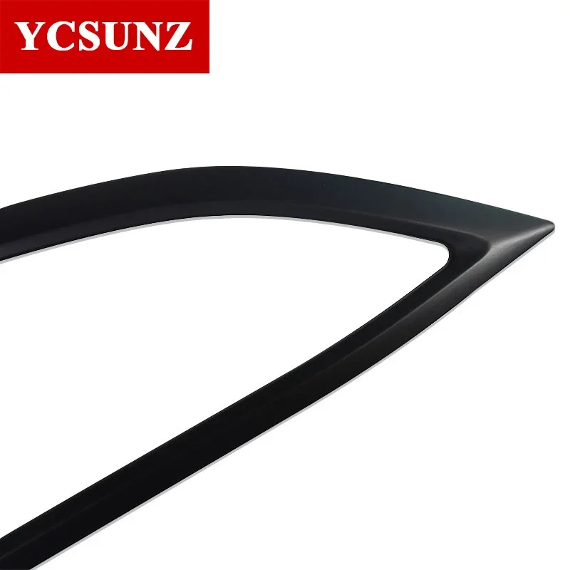 Matte Black Head Light Cover For Isuzu Mux Mu-x 2021 2022 2023 Front Lamp Hood Parts SUV Car Accessories YCSUNZ