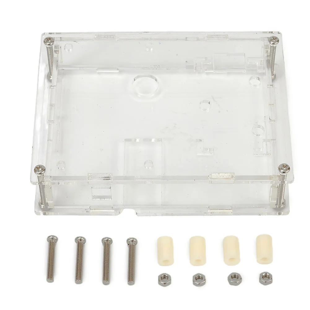 Clear For Acrylic Housing Case For LCR For T4 Transistor Tester Diode Triode Capacitance ESR Meter DIY Protective Shell Box