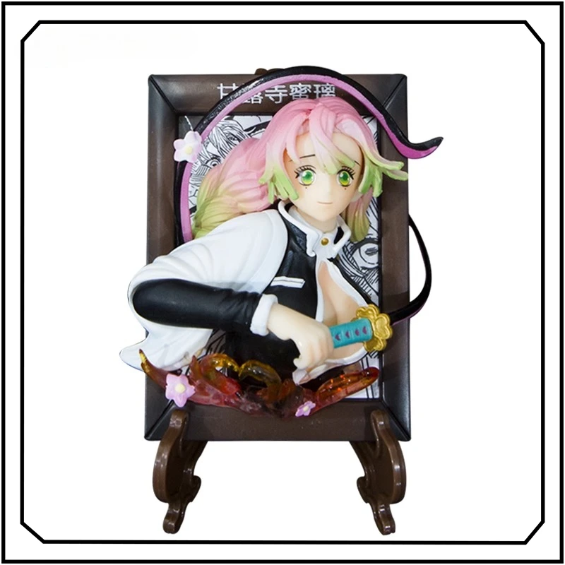 شيطان القاتل عمل الشكل Kanroji Mitsuri Rengoku Kyoujurou الإبداع إطار صور مغناطيس الثلاجة حلية 10 سنتيمتر