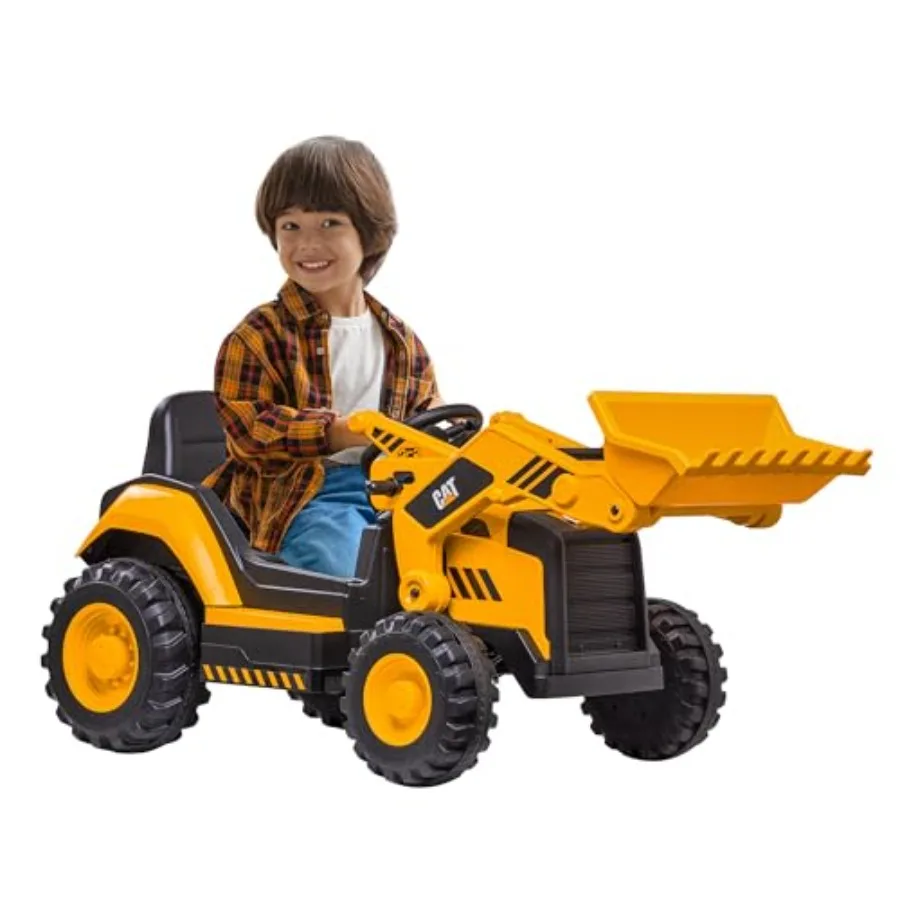 

Kids Ride On Toys - 12V Construction Toys for Boys w/Front Loader, Bulldozer, Excavator, Tractor Toy Truck, 2.5-5 mph, Indoor/Ou