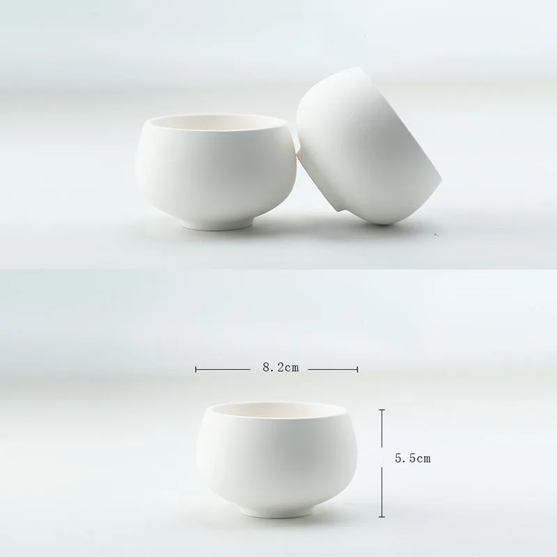 Ceramic Plain Cup Ceramic Mug Pottery Bar Teaching Manual DIY Material Color Painting Semi-finished Ceramic Water Cup ZD836