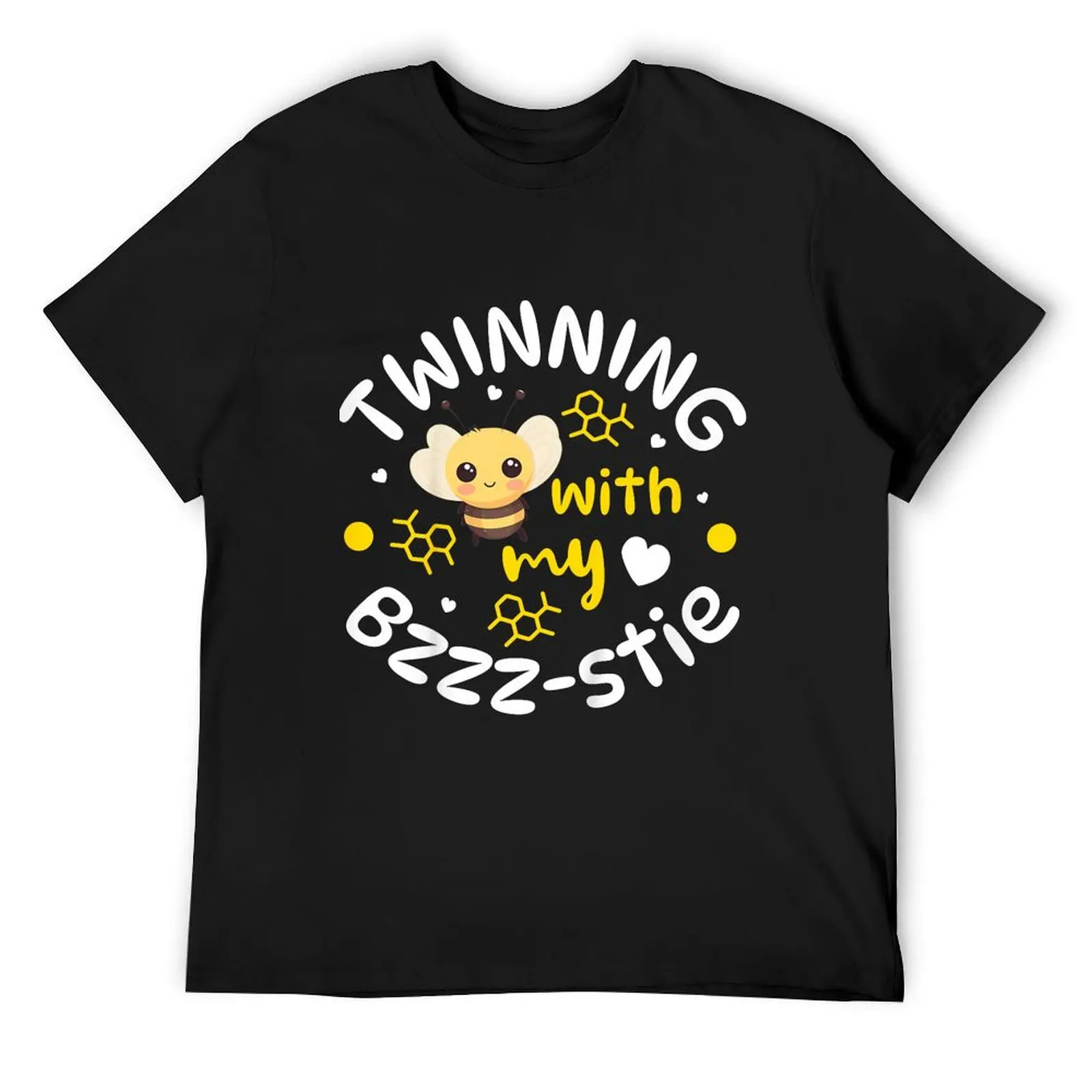 

Kids Twinning With My Bestie Twin Day Spirit Week Best Friend Bee T-Shirt new gifts and t-shirts boys whites men clothings