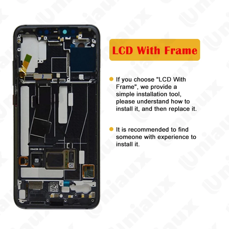 Original Super AMOLED For Xiaomi Mi 8 Pro Mi8 Explorer Edition LCD Display Touch Screen Digitizer With Fingerprint Mi 8 Pro LCD