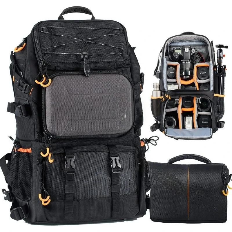 

Большой водонепроницаемый рюкзак для камеры объемом 27 л — профессиональные сумки для фотоаппаратов 2 в 1 с отделением для ноутбука с диагональю 15,6 дюйма