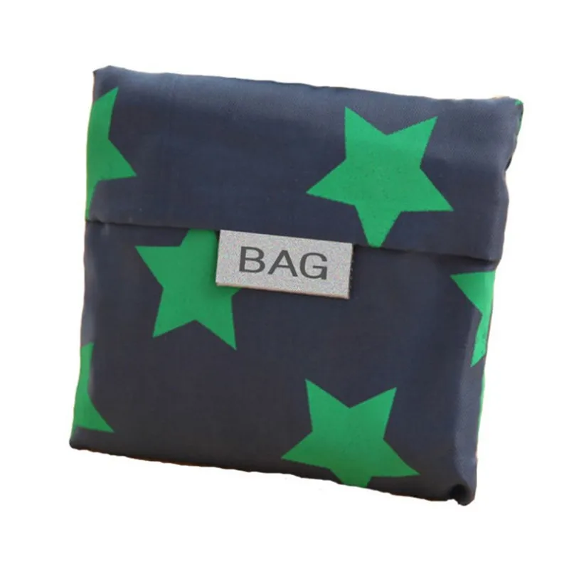 1 قطعة الموضة الطباعة طوي الأخضر حقيبة تسوق حمل للطي الحقيبة حقائب مريحة حقائب تخزين ذات سعة كبيرة #1