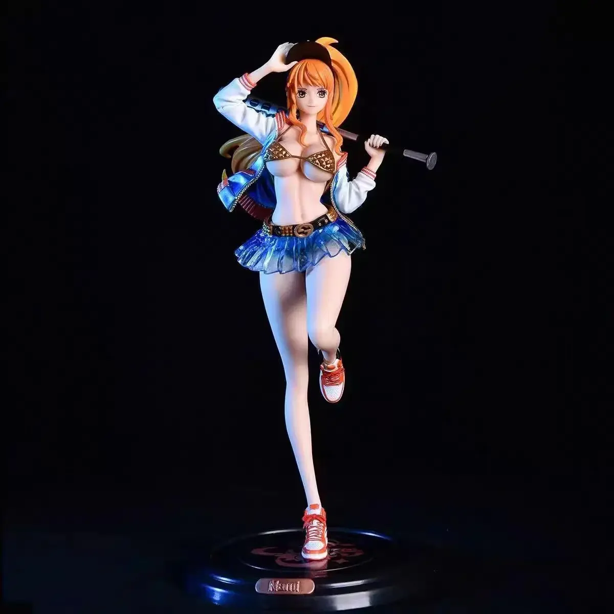 Nami anime figura ladrão gato nami estatueta estátua de pvc modelo bonecas ornamento de quarto colecionável crianças brinquedos presentes