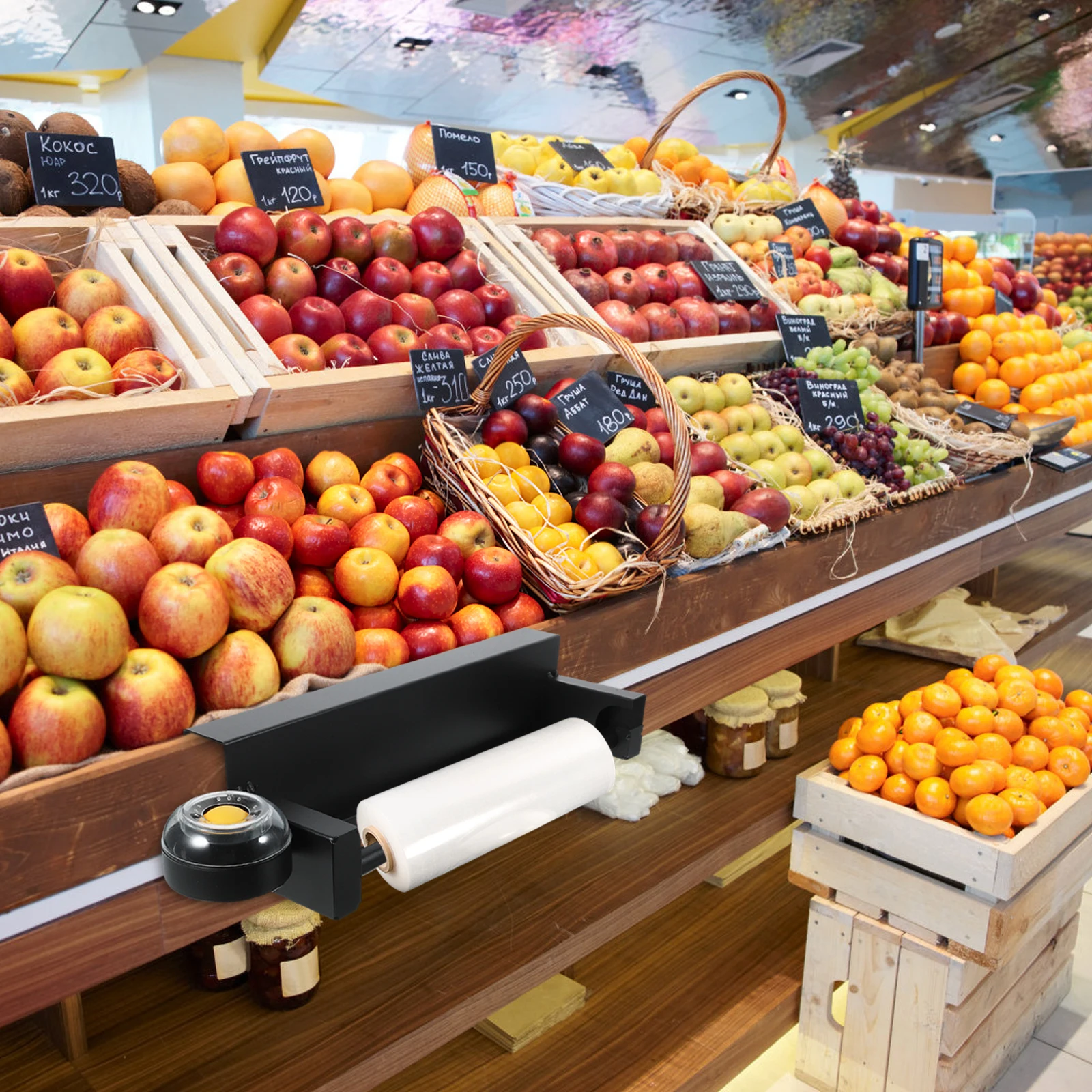 

Держатель для продуктовых пакетов из нержавеющей стали для сумок для покупок, диспенсер для продуктов, настенное крепление, дверной мешок, подставка, экономия места