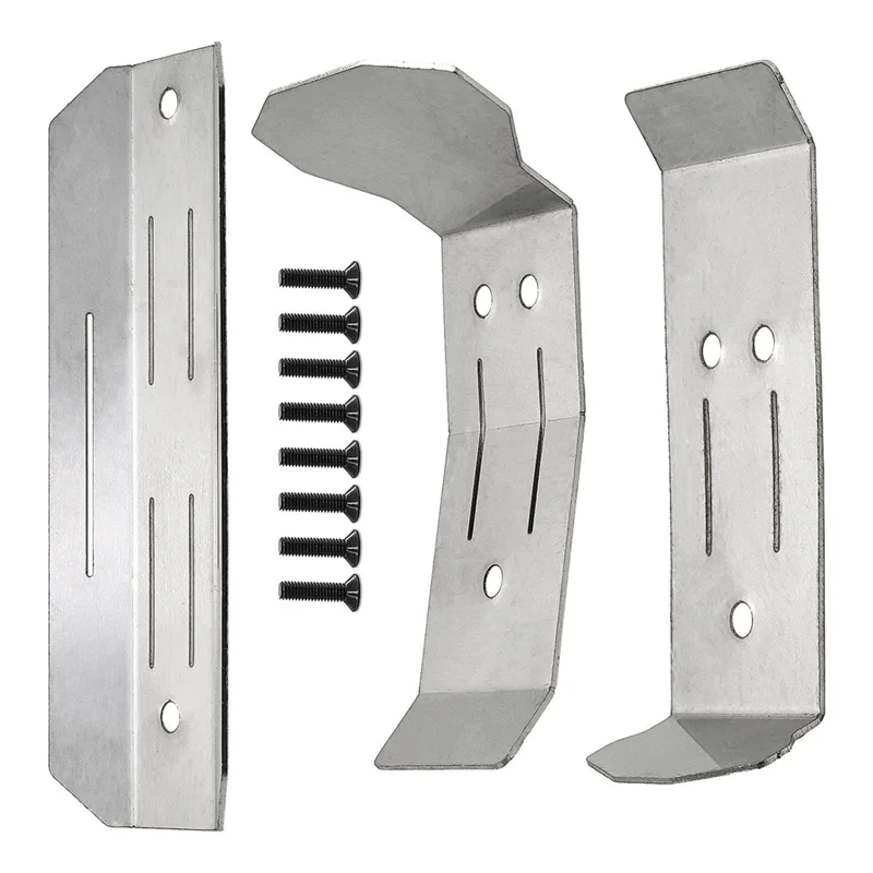

RC Car Upgrade Stainless Steel Chassis Guard Plate Kit Fortraxxas MINI MAXX RC Car Accessories