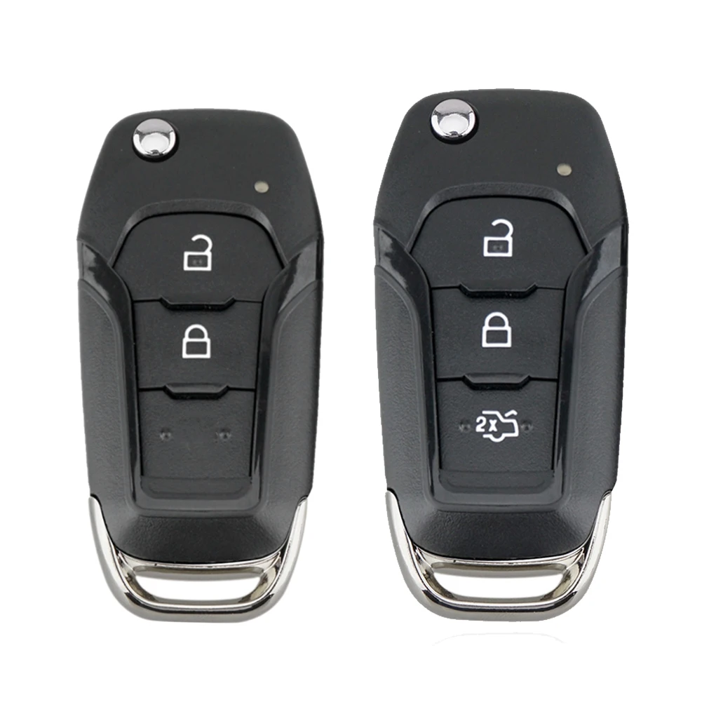 2 Pcs Car Smart Remote Key 433Mhz For Ford, 3 Button & 2 Button