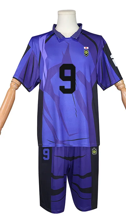 

C352-3 Blue Prison Ball Game Uniform - Top And Shorts