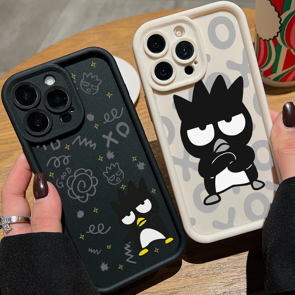 Funda de teléfono Badtz-maru para Apple iPhone 17 Air 16 16e 15 14 Plus 13 12 11 iPhone17 Pro Max X Xs XR 8 funda suave