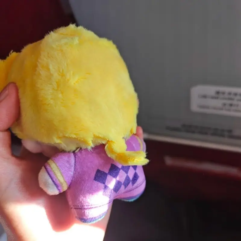Peluche 10cm JOJO ZGiorno Giovanna, poupée en coton imprimé, jouet en peluche, réunion créative, cadeau d'anniversaire, mignon sac à dos pendentif