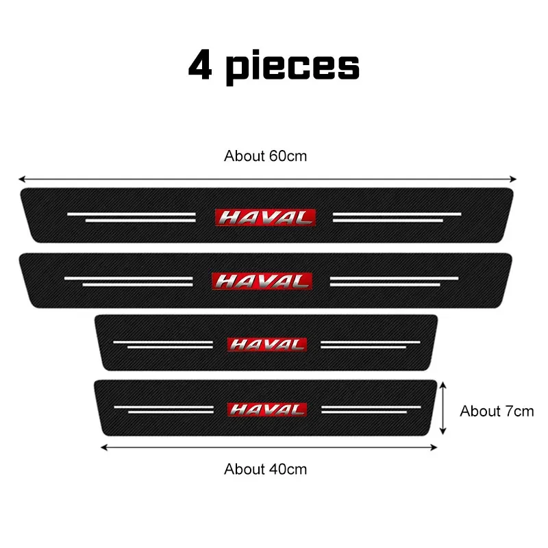 for Haval Jolion H6 F7 F7X H2 H9 H3 H5 H1 F5 F9 H4 H2S F7H M4 M6 F5 F9 Car Door Sill Sticker Threshold Film Dust Pad Accessories