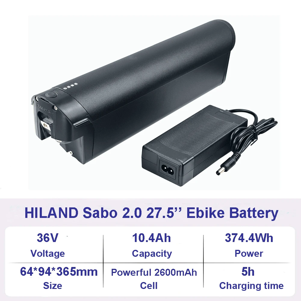 新品 電動自転車 電動バイク用 バッテリー  36V 10Ah MATE 等 Hiland-Rockshark-電動自転車バッテリー,36v,48v,7.8ah,10.4ah,monarch