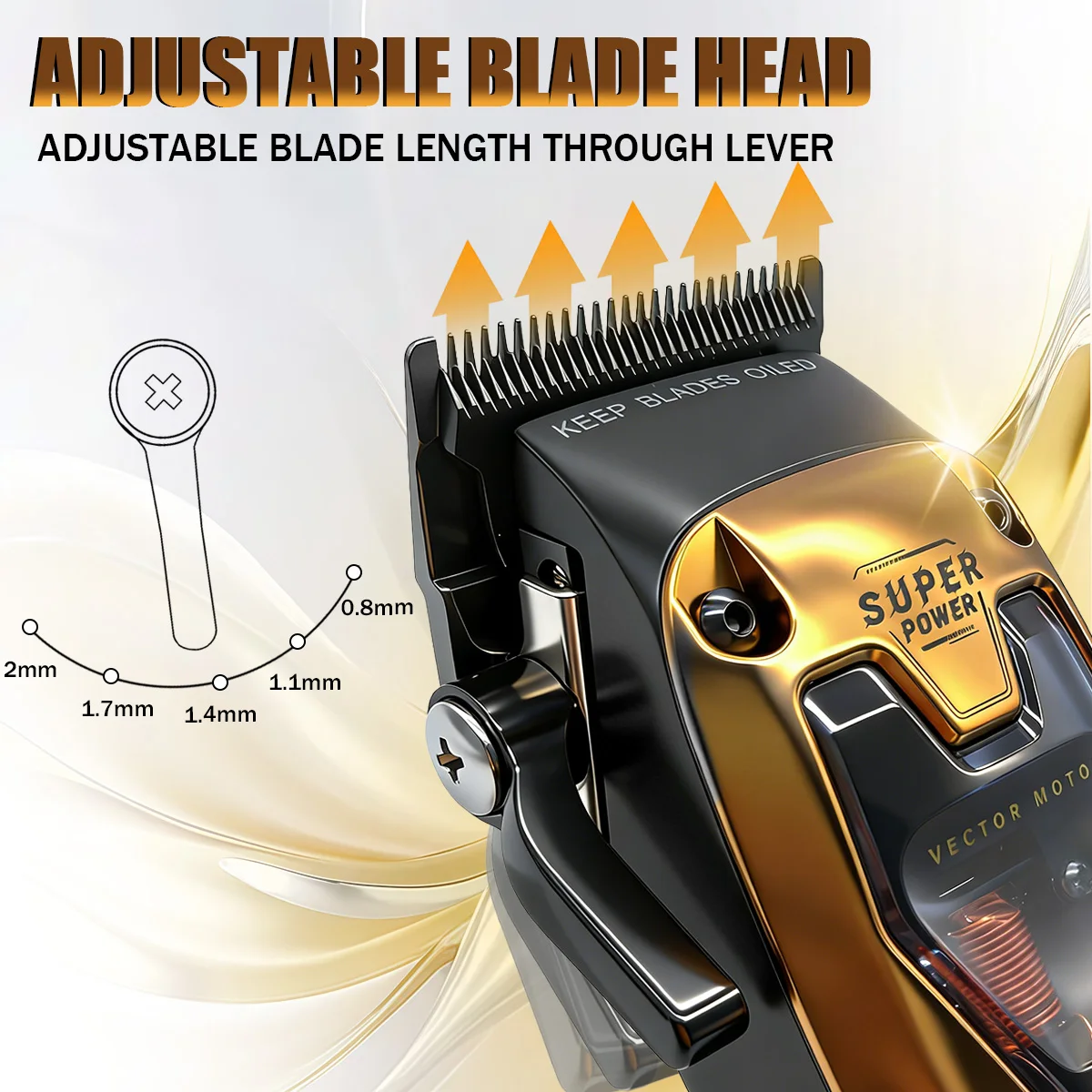 VGR Hair Trimmer Professional Clippers Cordless Haircut Machine Vector Motor 11000 RPM Travel Lock Trimmer for Men V-668C V-668T