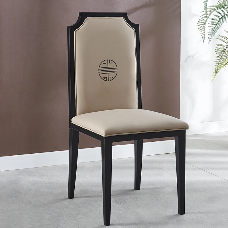 Hotel chair Restaurant box Modern simple iron art banquet hall hot pot restaurant chair new Chinese hotel dining chair