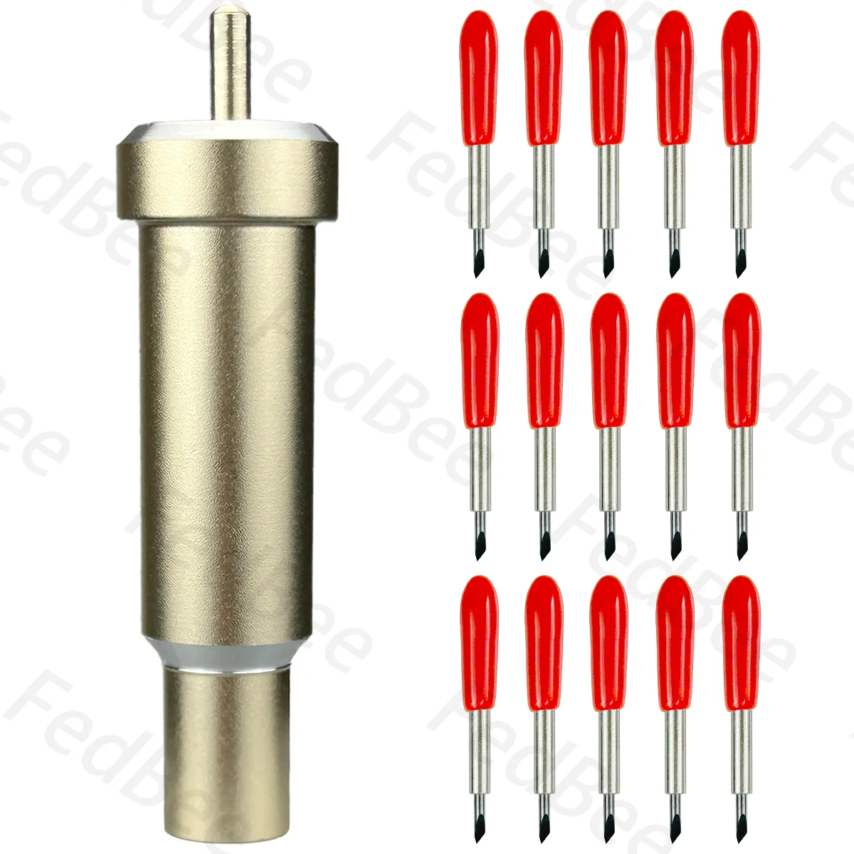 

Standard 15pcs Premium 45° Blade + 1pc Housing for Cricut Maker 3 2 1 Explore 3 2 1 Air Venture Gold