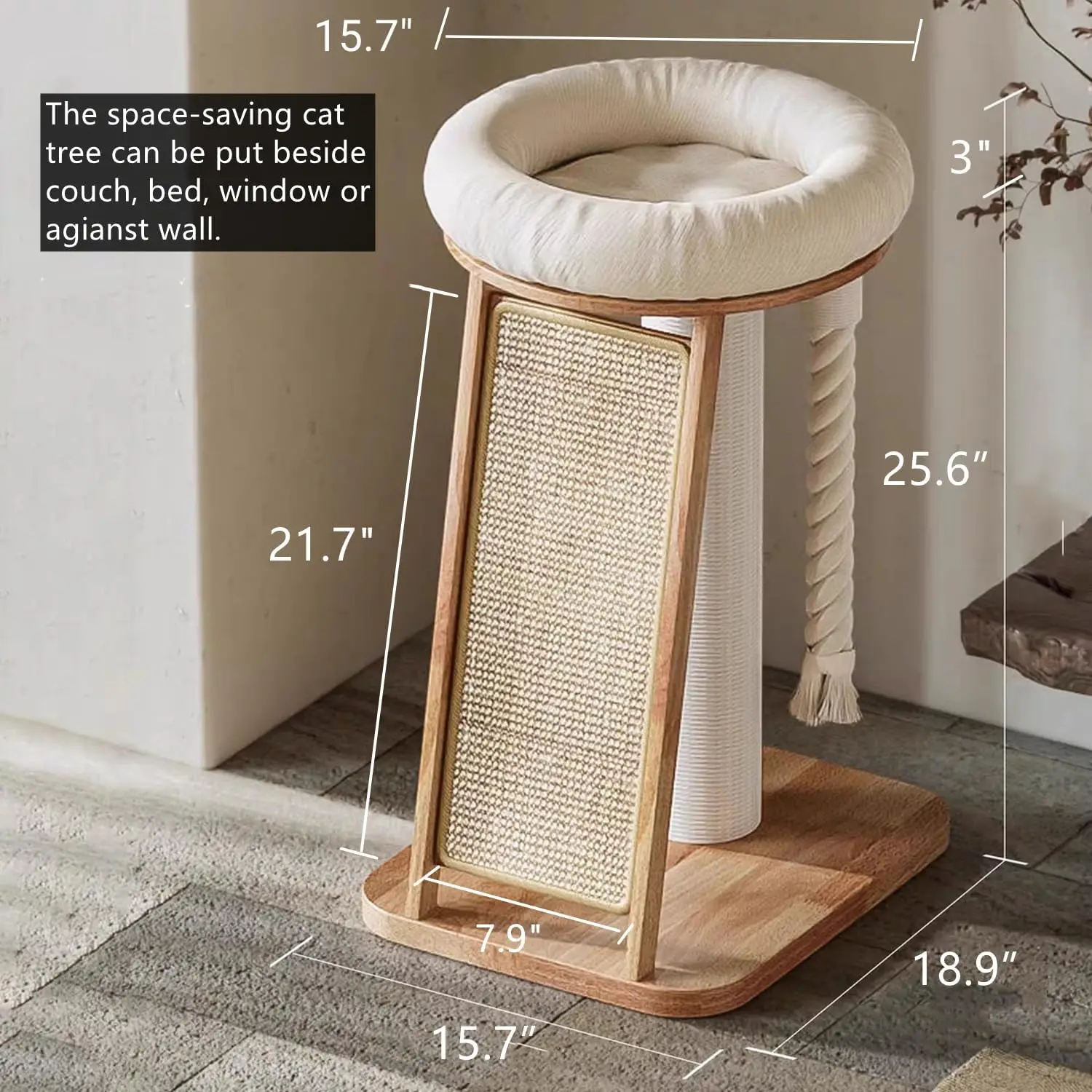 

Рамка для лазанья для кошек, гнездо для кошек, кошачье дерево, всесезонная универсальная колонна для лазанья для кошек, платформа для прыжков для кошек, космическая капсула для кошек