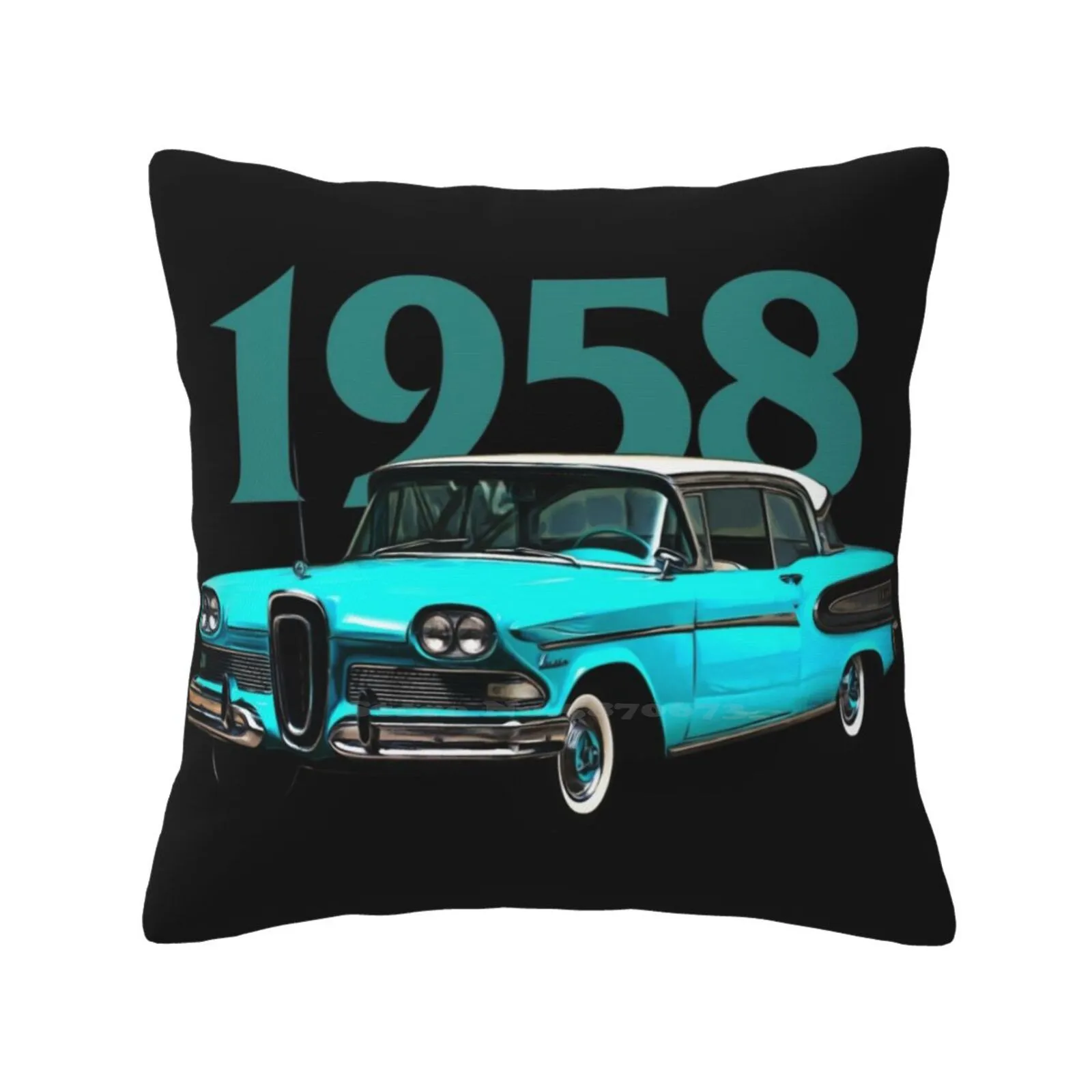 Untitled Soft Comfortable Pillowcase Edsel 1958 1960 1959 Ranger Stencil Logo Car American Muscle Classic Vintage