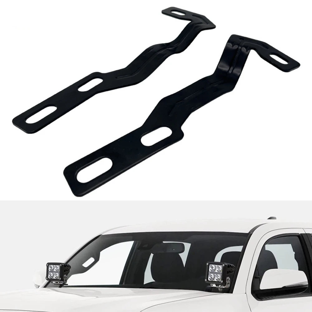 

2pcs Car Light Bracket Hood LED Spotlight Mounting Bracket Conversion Accessories Compatible for Toyota Tacoma 2016 - 2020
