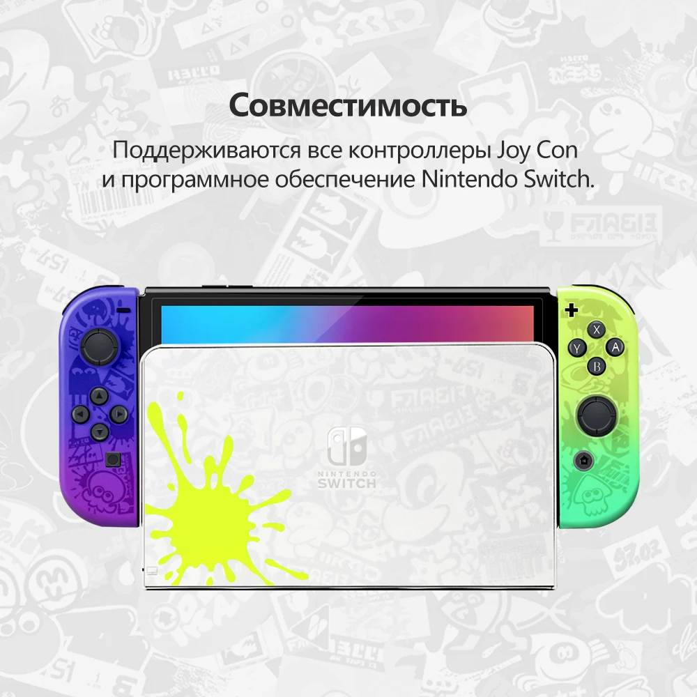 Máy Nintendo Switch OLED Mô Hình Splatoon 3 Phiên Bản Máy Chơi Game Giới Hạn Màu 7 Inch OLED Nhiều Màu Sắc Màn Hình Cảm Ứng 64 GB bộ Nhớ