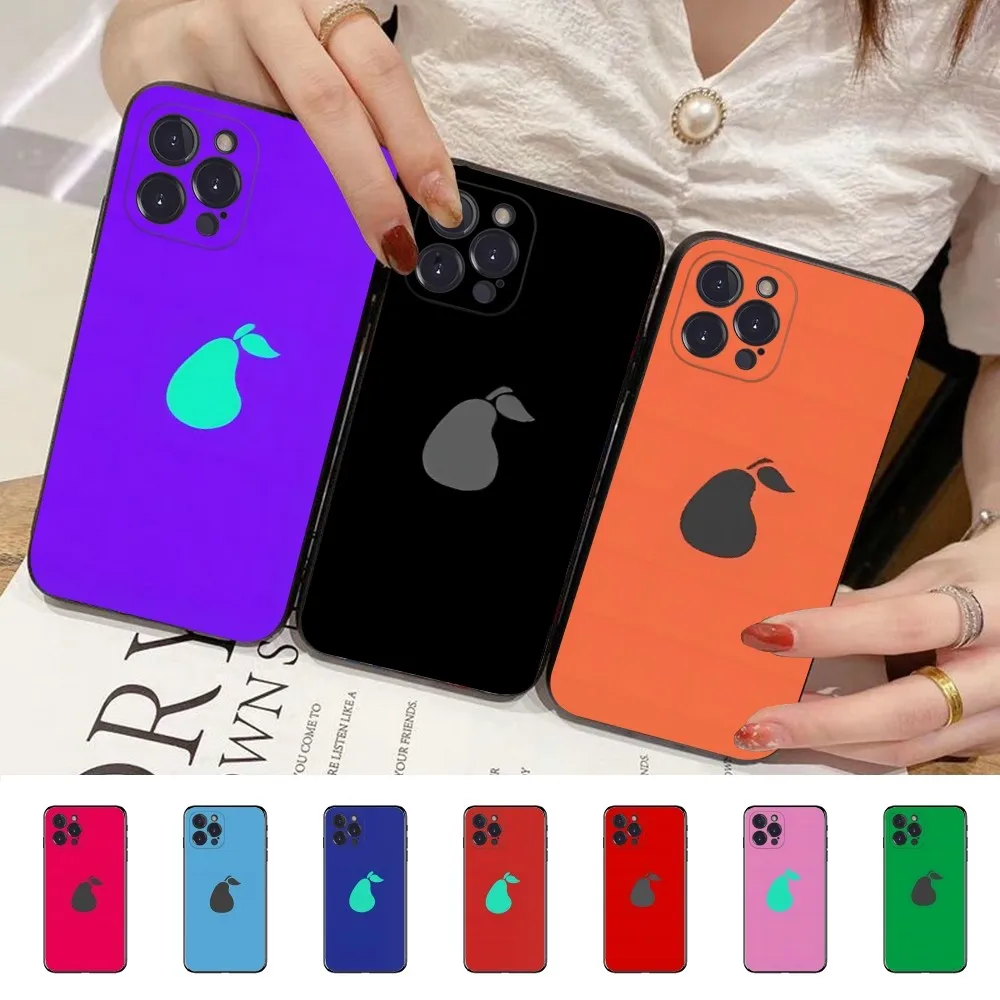 Funda de teléfono con logotipo I-Icarly P-Pear, funda de silicona suave para iphone 16 15 14 13 12 11 Pro Mini XS MAX Plus X