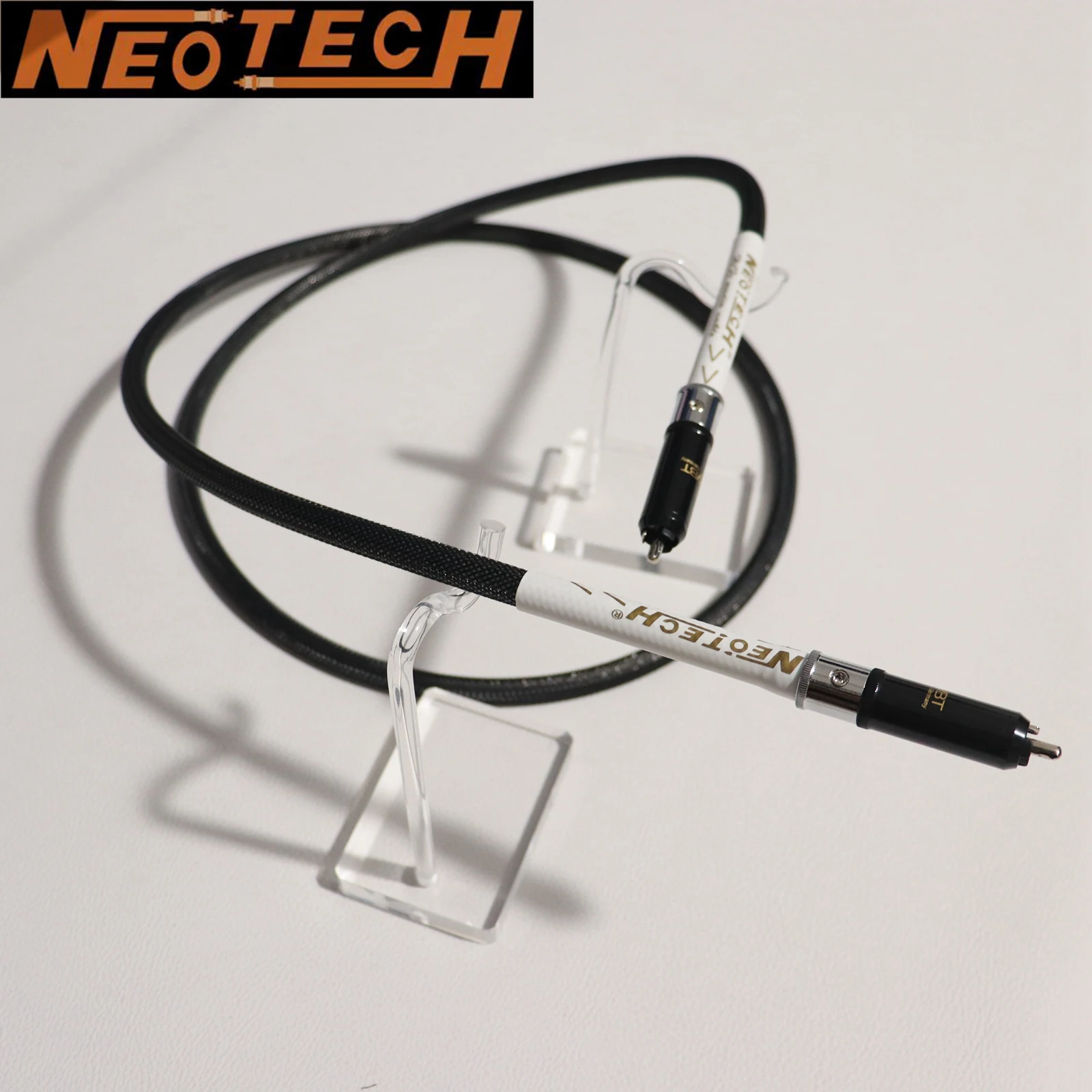 NEOTECH RCA audio Coaxial Cable OCC single crystal copper silver-plated 75ohm AES/EBU digital cable with WBT 0152ag RCA plug