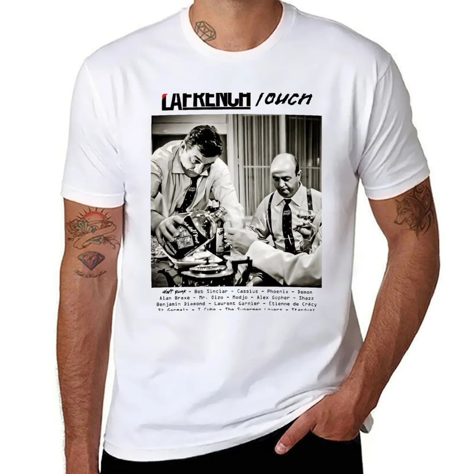 

Les Tontons Daft: MODEL of La French Touch & Daft Punk T-Shirt man t shirts cotton man t shirts graphic T-Shirt