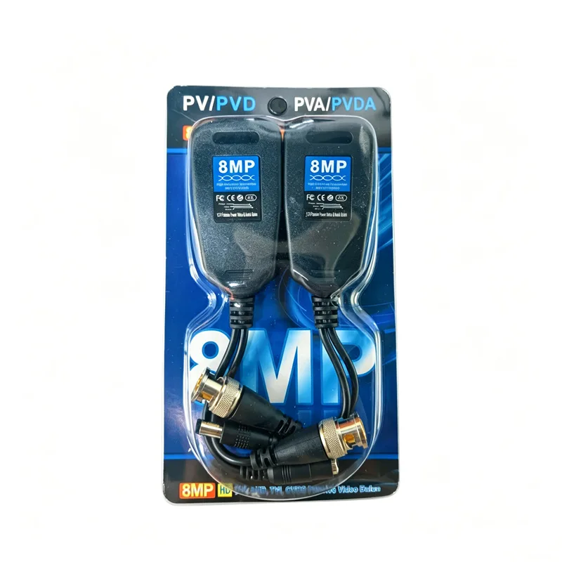 1CH Passive Balun RJ45 CCTV Video Transceiver Coax BNC for HDCVI HDTVI AHD Analog High Definition Camera Power Supply Connectors
