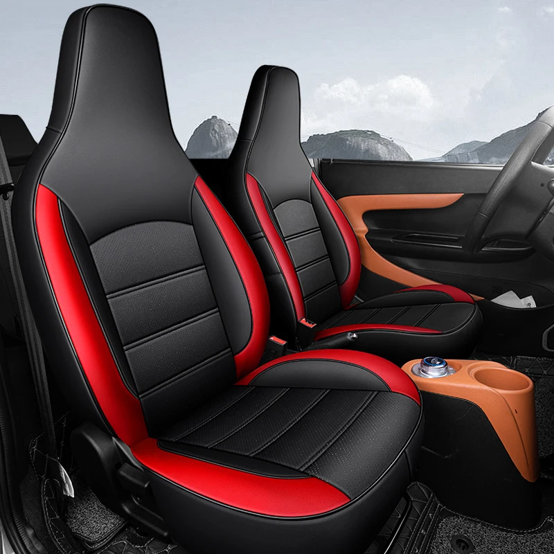 Custom Fit Car Accessories Seat Covers Top Quality Leather Specific for Chery eQ 1 EQ  with Front and Rear Full Set