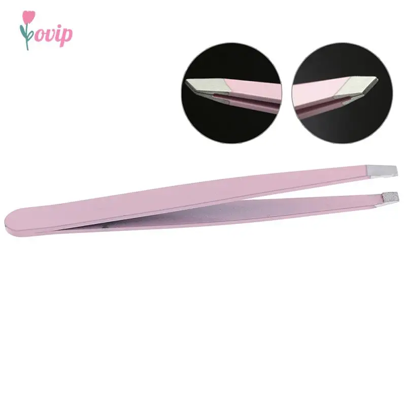 1 pz pinzette per sopracciglia in acciaio inossidabile viso depilazione occhio sopracciglio trimmer clip per ciglia strumento di trucco di bellezza cosmetica