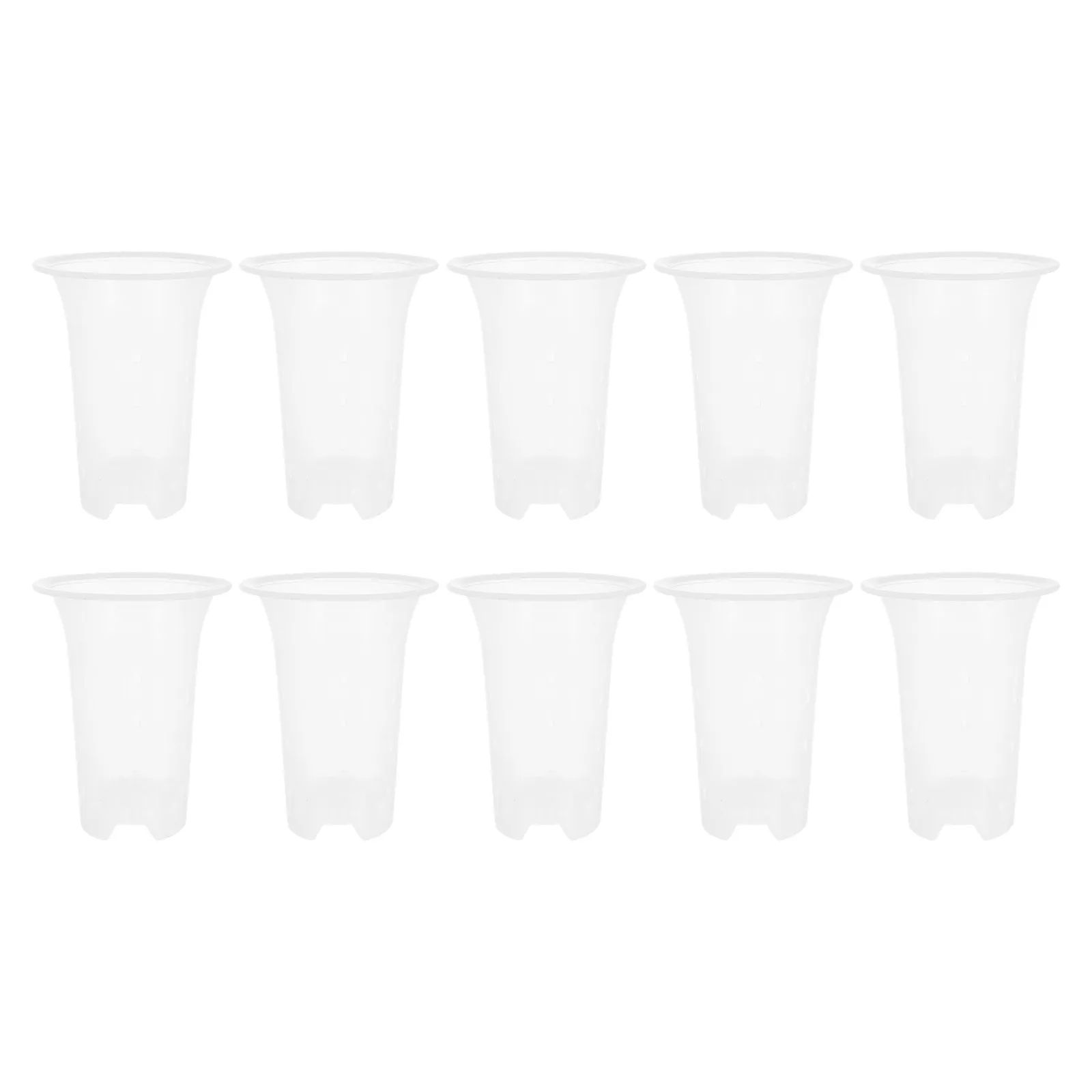 

5Pcs Thicken Orchid Pots Plastic Plant Nursery Containers Drainage Holes Water Absorption Feature for Orchid Raising Indoor